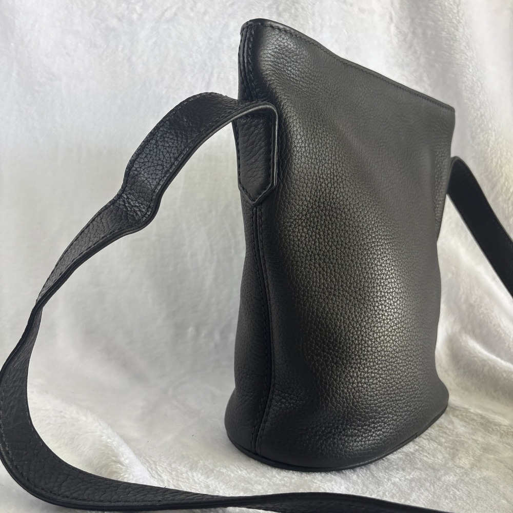 Vintage COACH Sonoma Bucket Zip Bag Black Pebble Leather 4907 90s Costa Rica - Picture 4 of 16